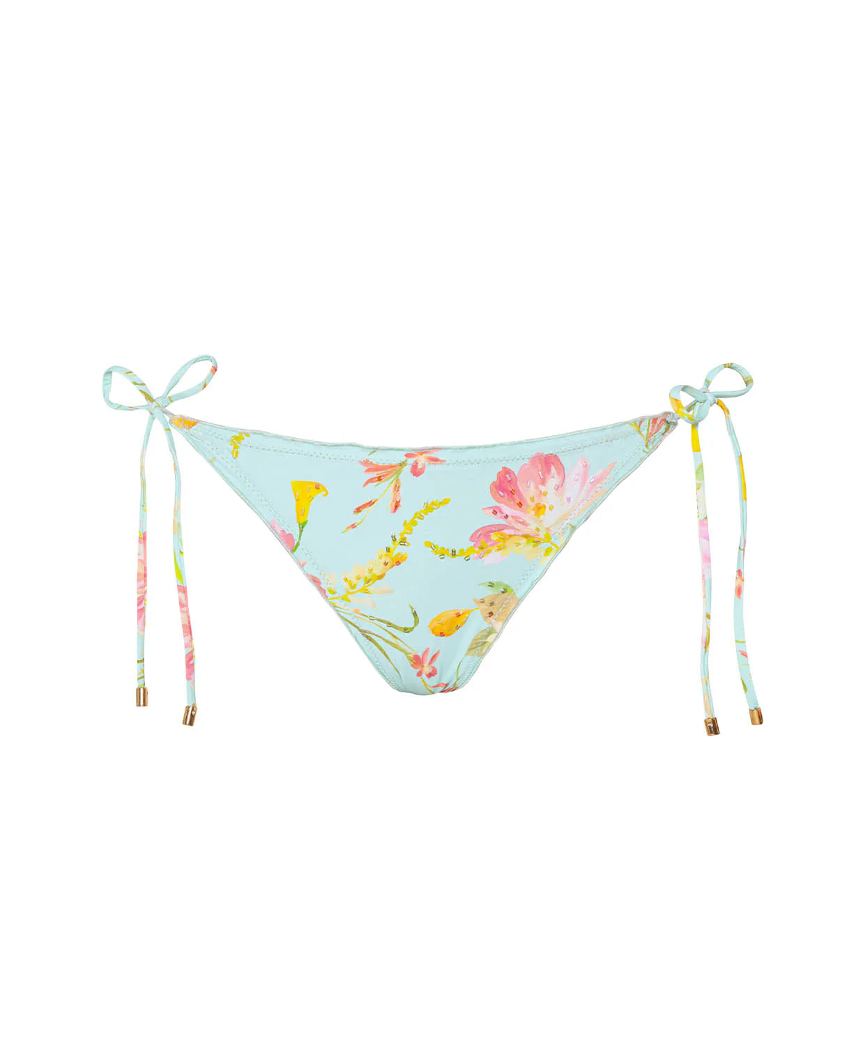 Petal Embroidered Lettuce Edge Tie Side Bottom
