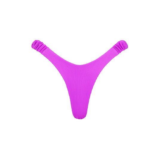Electric violet Retro Y Thong Bikini Bottom