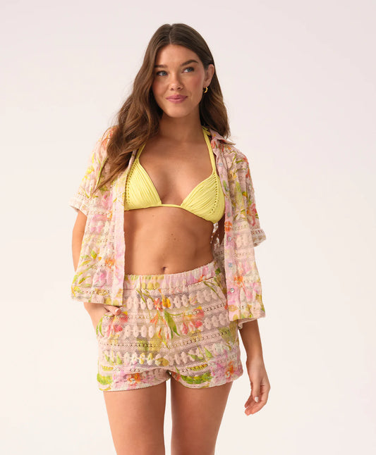 Petal Blake Button Top