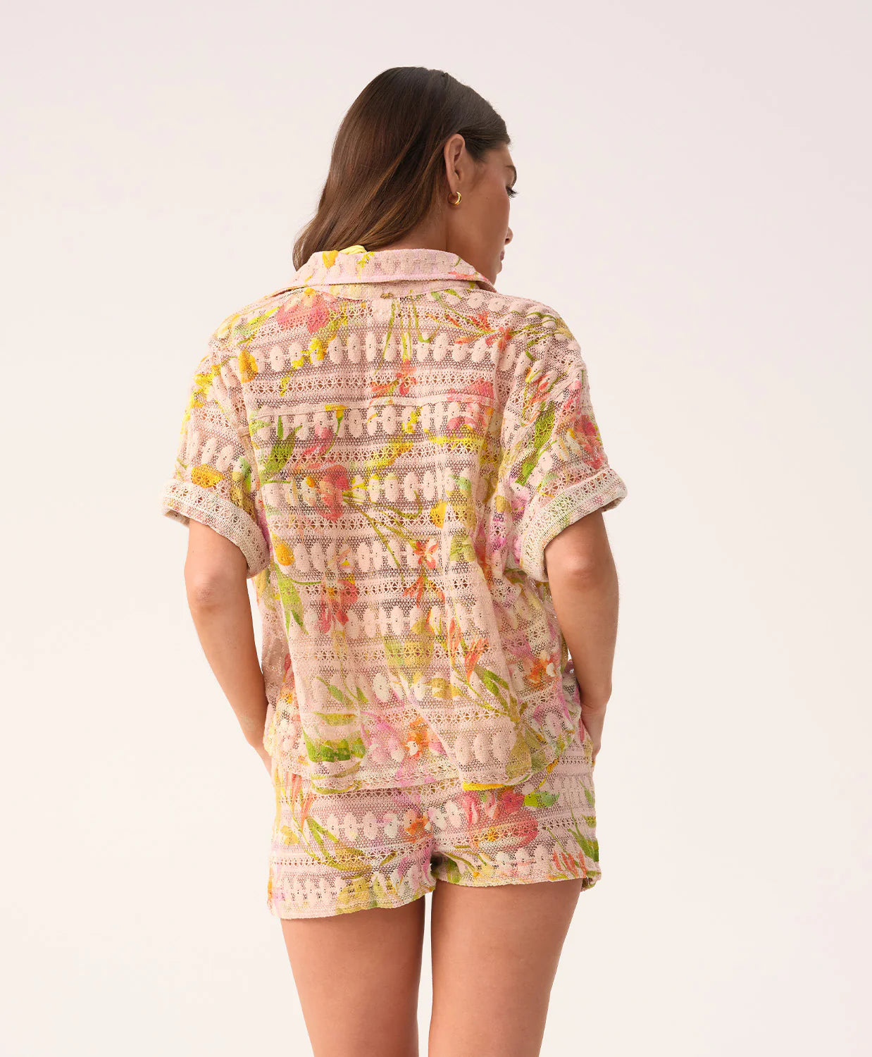 Petal Blake Button Top