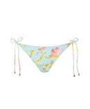 Petal Embroidered Lettuce Edge Tie Side Bottom