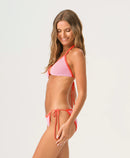 Rosé Tia Crochet Tie Side Bottom