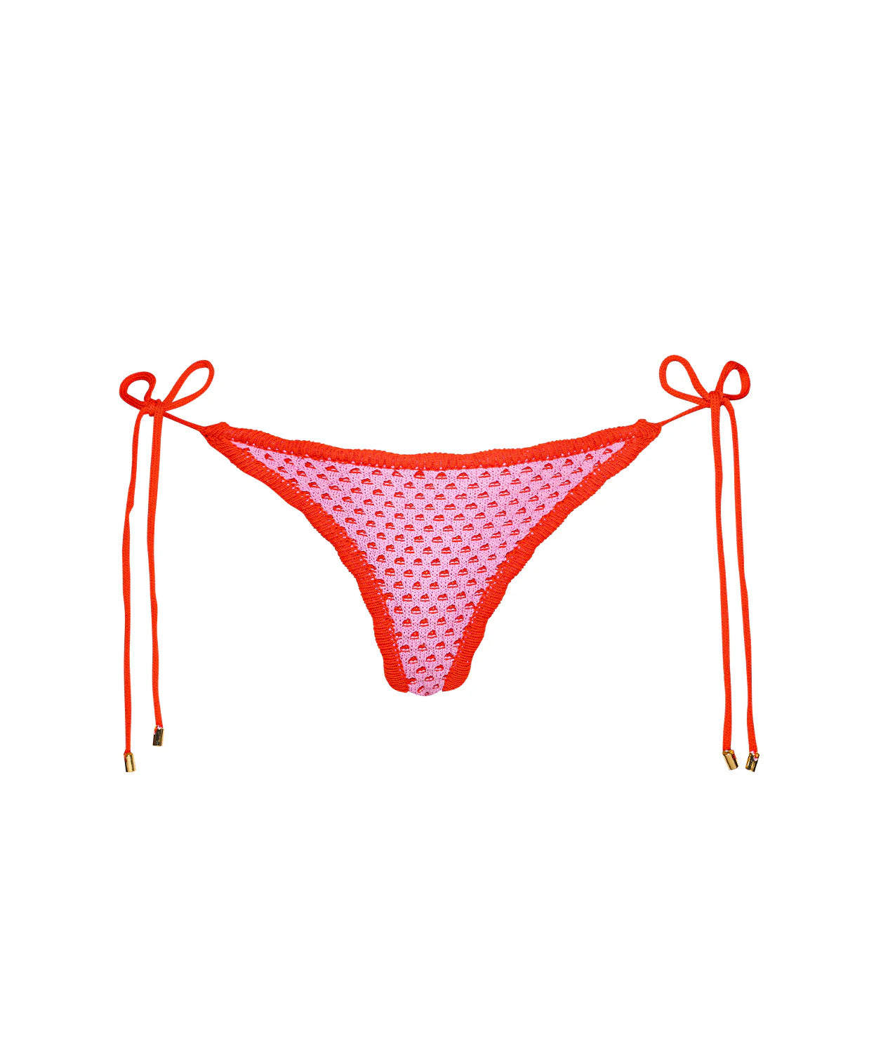 Rosé Tia Crochet Tie Side Bottom
